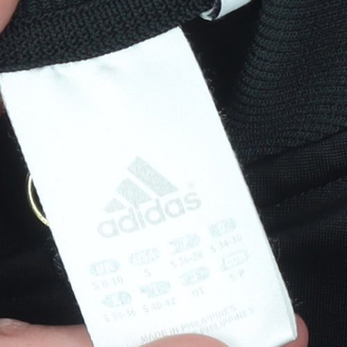 Adidas Womens Black Full Zip Climalite Sweatshirt Size S