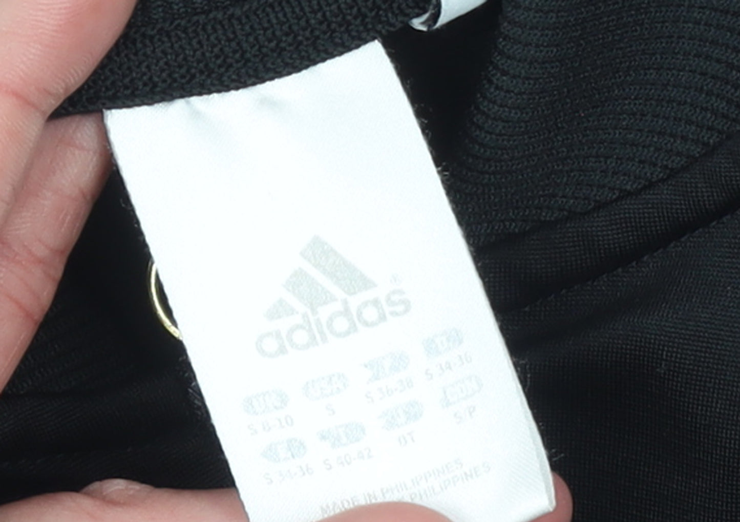 Adidas Womens Black Full Zip Climalite Sweatshirt Size S