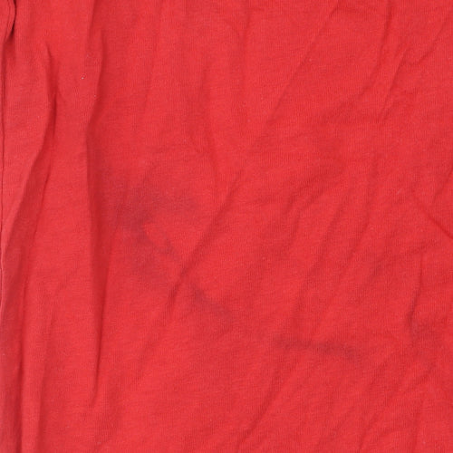 Crosshatch Men's Red 2XL Graphic Logo Cotton T-Shirt