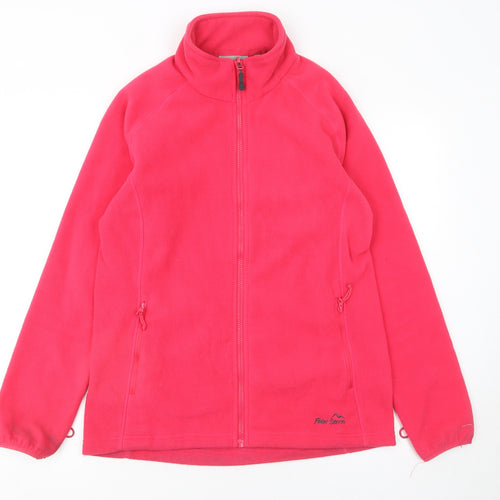 Peter Storm Womens Pink Fleece Full Zip Jacket Size 12