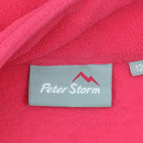 Peter Storm Womens Pink Fleece Full Zip Jacket Size 12