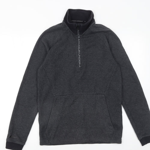 Under Armour Men's Grey 1/4 Zip Fleece Sweatshirt Size S