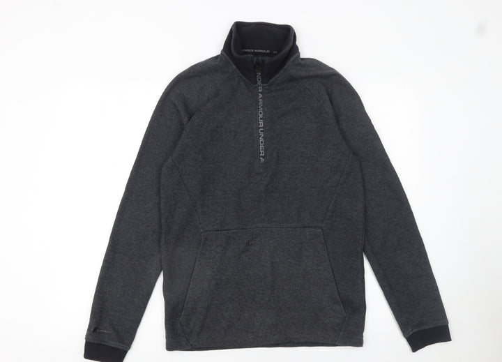 Under Armour Men's Grey 1/4 Zip Fleece Sweatshirt Size S