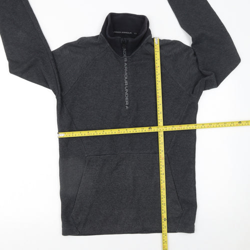 Under Armour Men's Grey 1/4 Zip Fleece Sweatshirt Size S