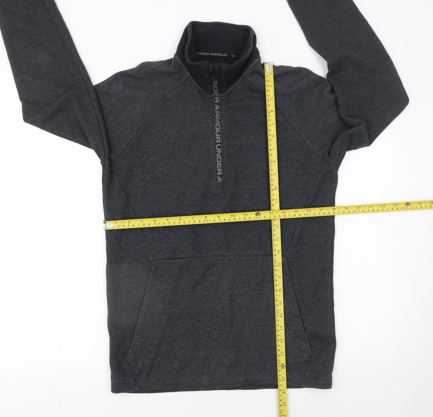 Under Armour Men's Grey 1/4 Zip Fleece Sweatshirt Size S