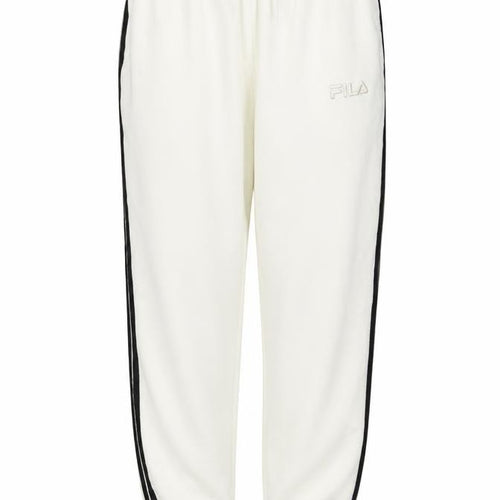 Fila Women's White 3XL Sweatpants with Black Stripe Detail