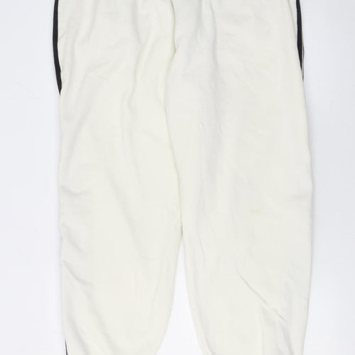 Fila Women's White 3XL Sweatpants with Black Stripe Detail