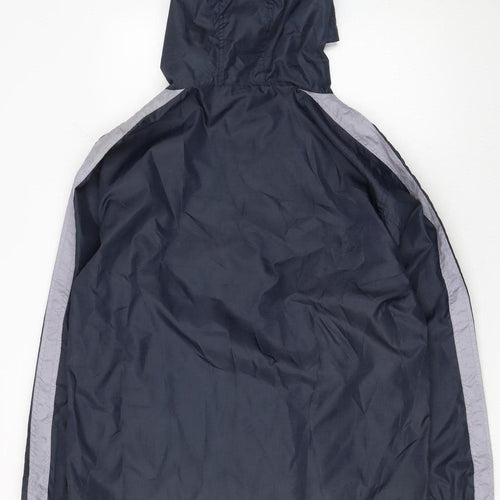 Disciple Men's Blue L Anorak Hooded Windproof Lightweight Jacket