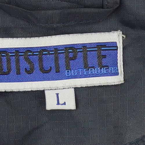 Disciple Men's Blue L Anorak Hooded Windproof Lightweight Jacket