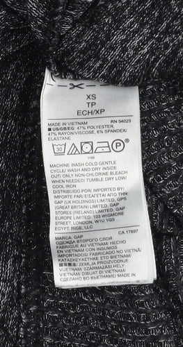 GAP Women’s Grey Open Front Knit Cardigan XS Lightweight Casual