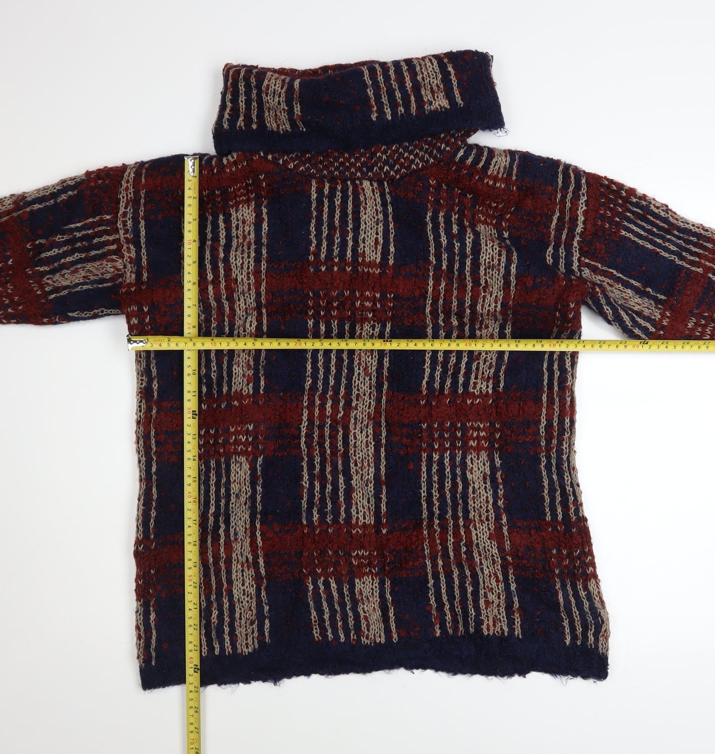 Next Women's Multicoloured Roll Neck Chunky Knit Jumper Size 16