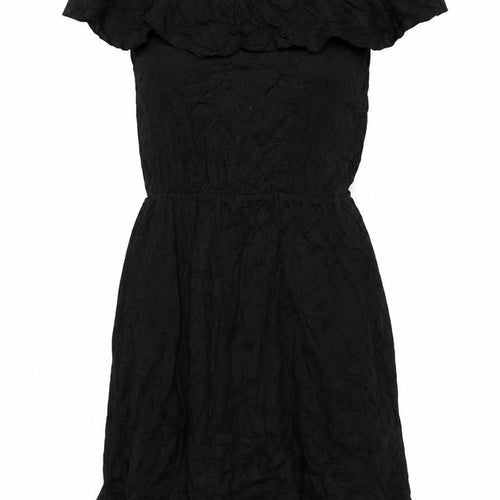 South Women Black Size 8 Off Shoulder Short Dress