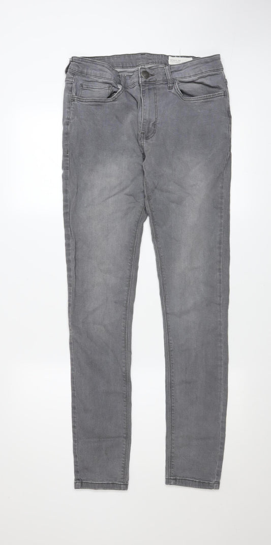 Denim Co Men’s Grey Super Skinny Jeans W32 L34 Stretch Denim