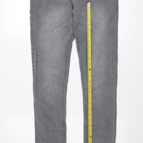 Denim Co Men’s Grey Super Skinny Jeans W32 L34 Stretch Denim
