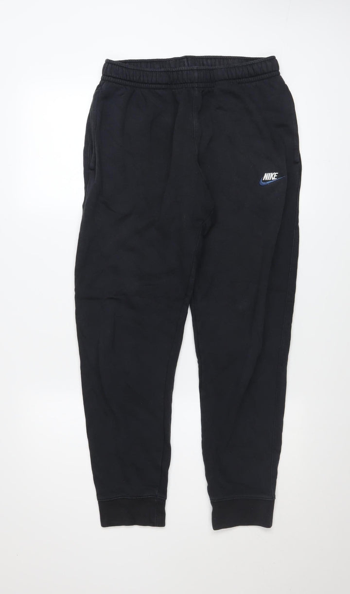 Nike Men's Black Jogger Fleece Trousers Size M Regular Fit