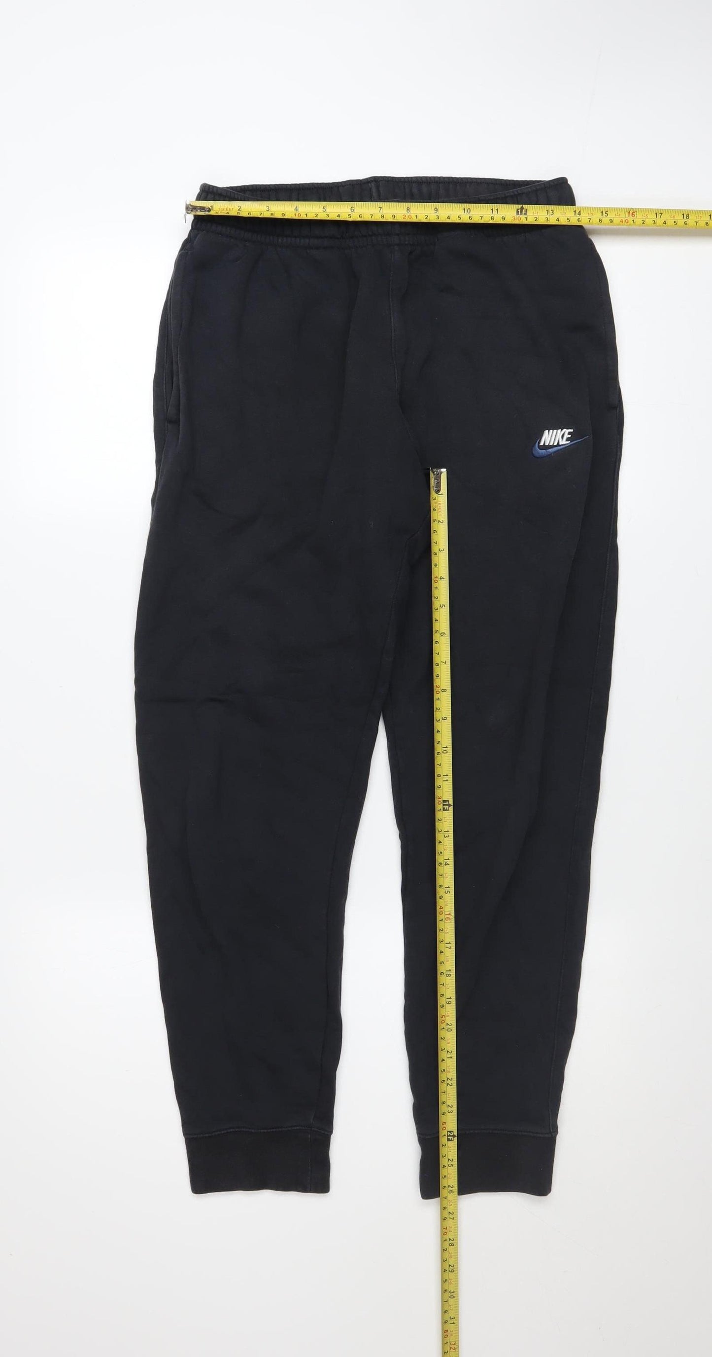 Nike Men's Black Jogger Fleece Trousers Size M Regular Fit