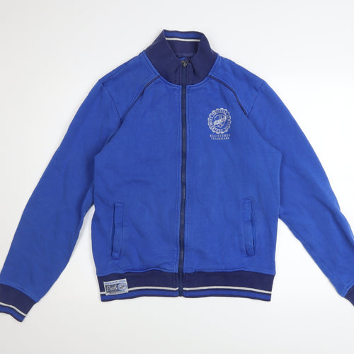 Diesel Jeans Men's Blue Medium Track Jacket Full Zip Casual Sportswear