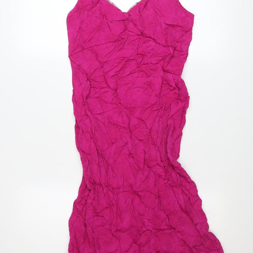 Marks and Spencer Women’s Pink Viscose Slip Dress Size 10