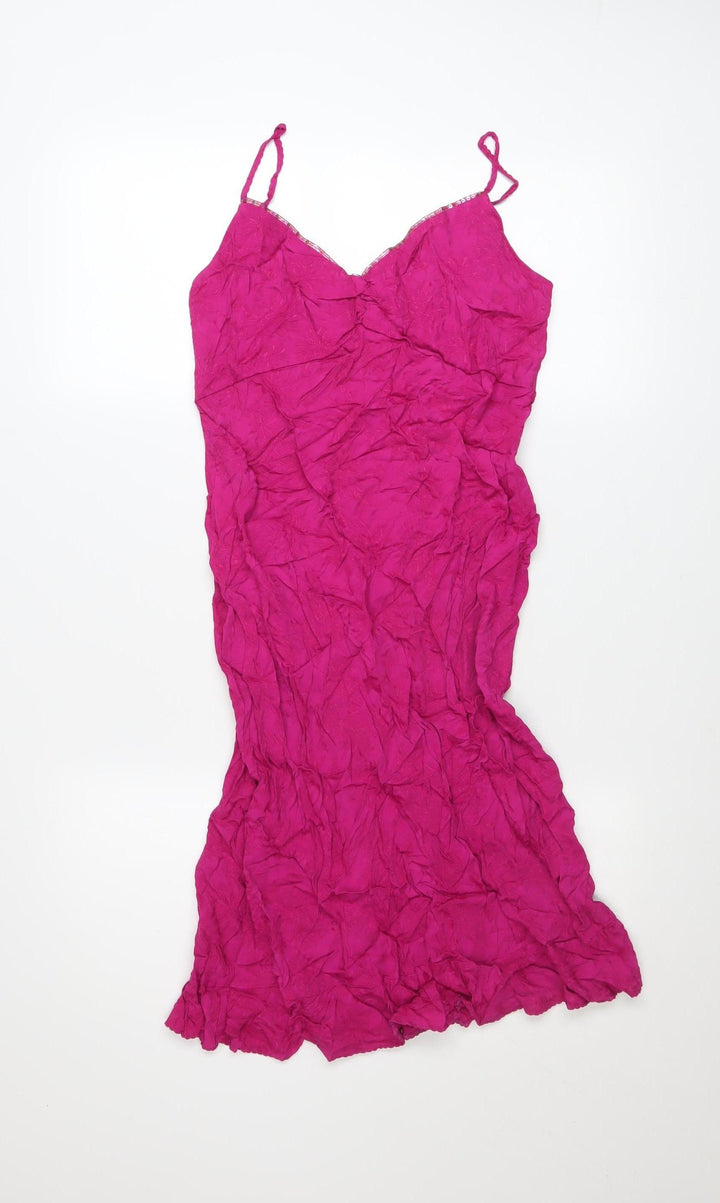 Marks and Spencer Women’s Pink Viscose Slip Dress Size 10