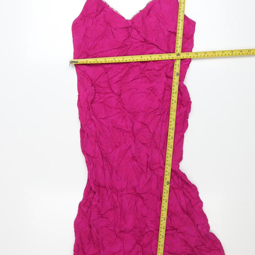Marks and Spencer Women’s Pink Viscose Slip Dress Size 10