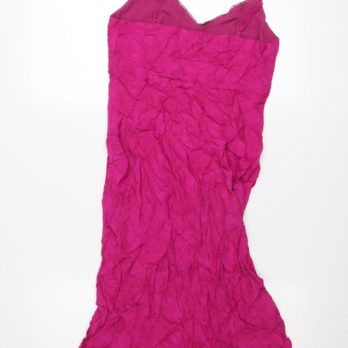 Marks and Spencer Women’s Pink Viscose Slip Dress Size 10