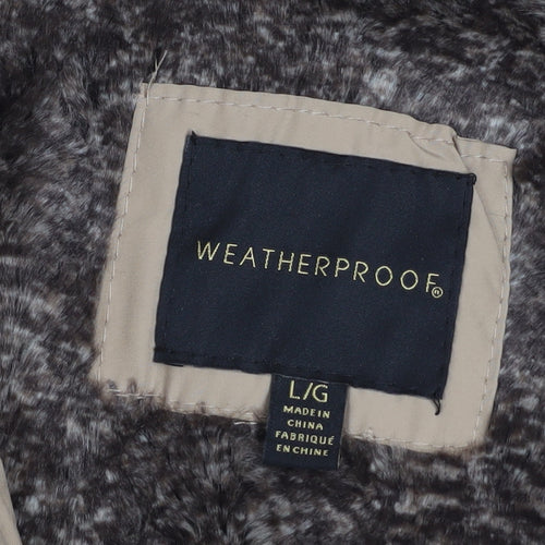 Weatherproof Women Beige Quilted Waistcoat L Regular Fit
