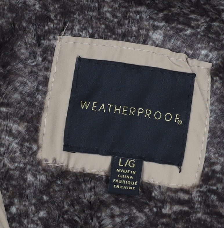 Weatherproof Women Beige Quilted Waistcoat L Regular Fit