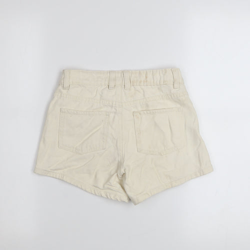 Denim Co Girls Ivory Floral Embroidered Hot Pants Shorts 9-10 Years