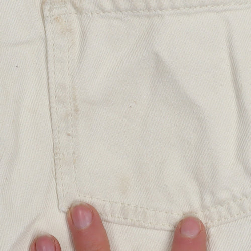 Denim Co Girls Ivory Floral Embroidered Hot Pants Shorts 9-10 Years
