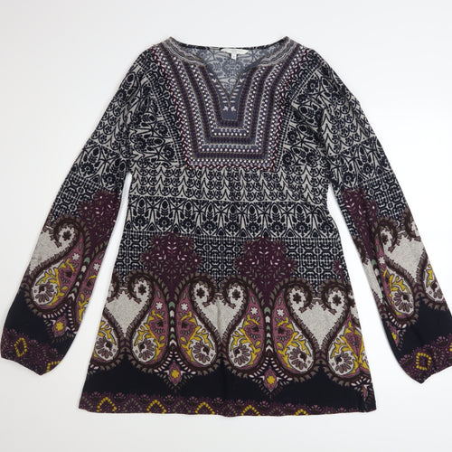 New Look Women’s Multicoloured Paisley Shift Dress Size 8