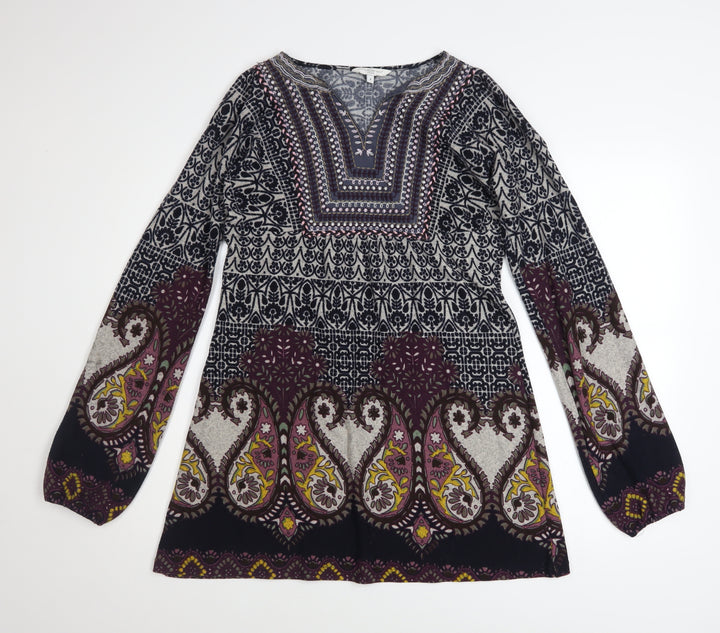 New Look Women’s Multicoloured Paisley Shift Dress Size 8