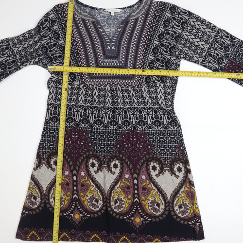 New Look Women’s Multicoloured Paisley Shift Dress Size 8