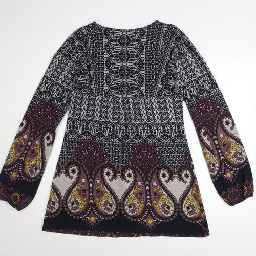 New Look Women’s Multicoloured Paisley Shift Dress Size 8