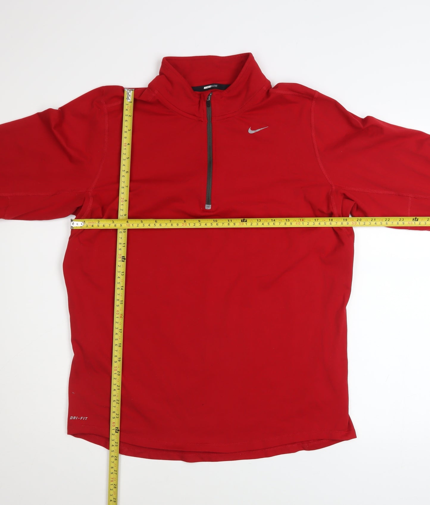 Nike Men's Red Dri-FIT 1/2 Zip Running Sweatshirt Size M
