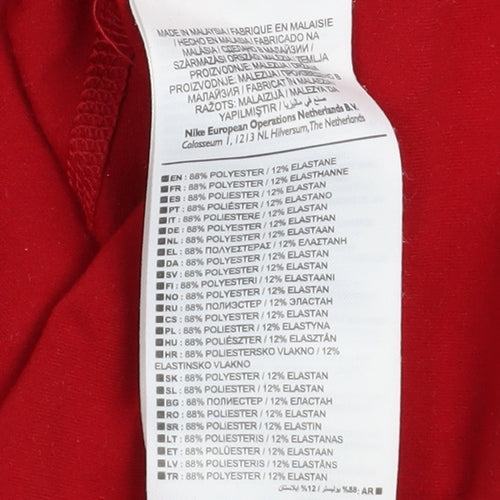 Nike Men's Red Dri-FIT 1/2 Zip Running Sweatshirt Size M