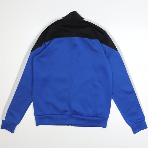 DFND Men’s Blue Black Track Jacket Size S Polyester Full Zip