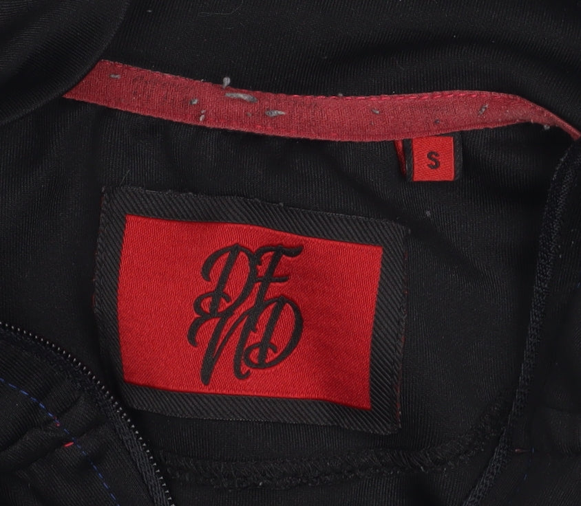 DFND Men’s Blue Black Track Jacket Size S Polyester Full Zip