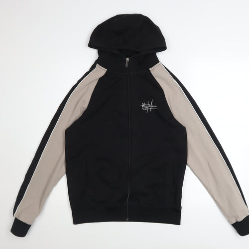 883Police Men's Black Beige Full Zip Hoodie Size S Regular Fit
