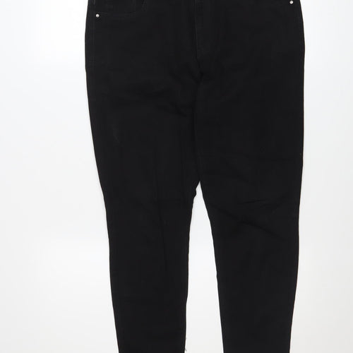 Denim Co. Women's Black Skinny Jeans Size 14 Slim Fit Mid Rise