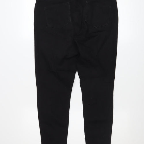 Denim Co. Women's Black Skinny Jeans Size 14 Slim Fit Mid Rise