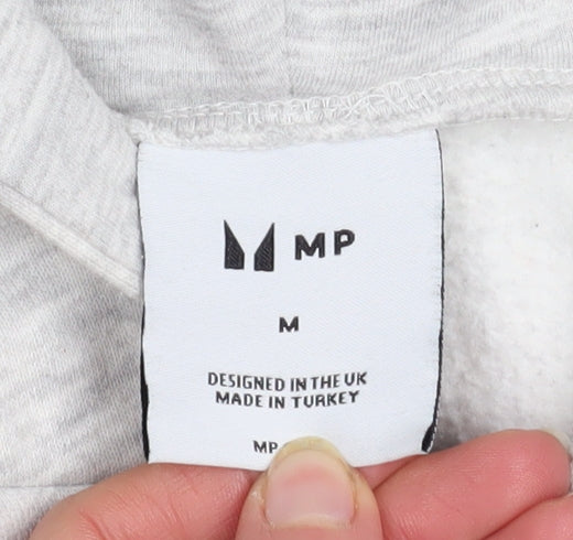 MP Men's Grey Full Zip Hoodie Size M Regular Fit