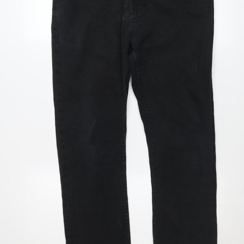 Denim Co. Men's Black Straight Stretch Jeans W32 L30