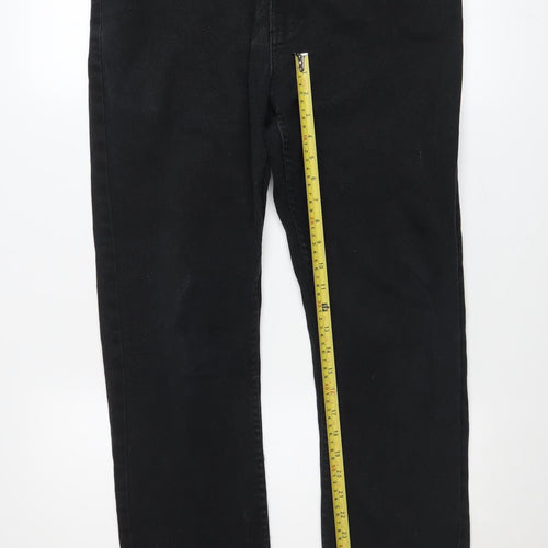 Denim Co. Men's Black Straight Stretch Jeans W32 L30