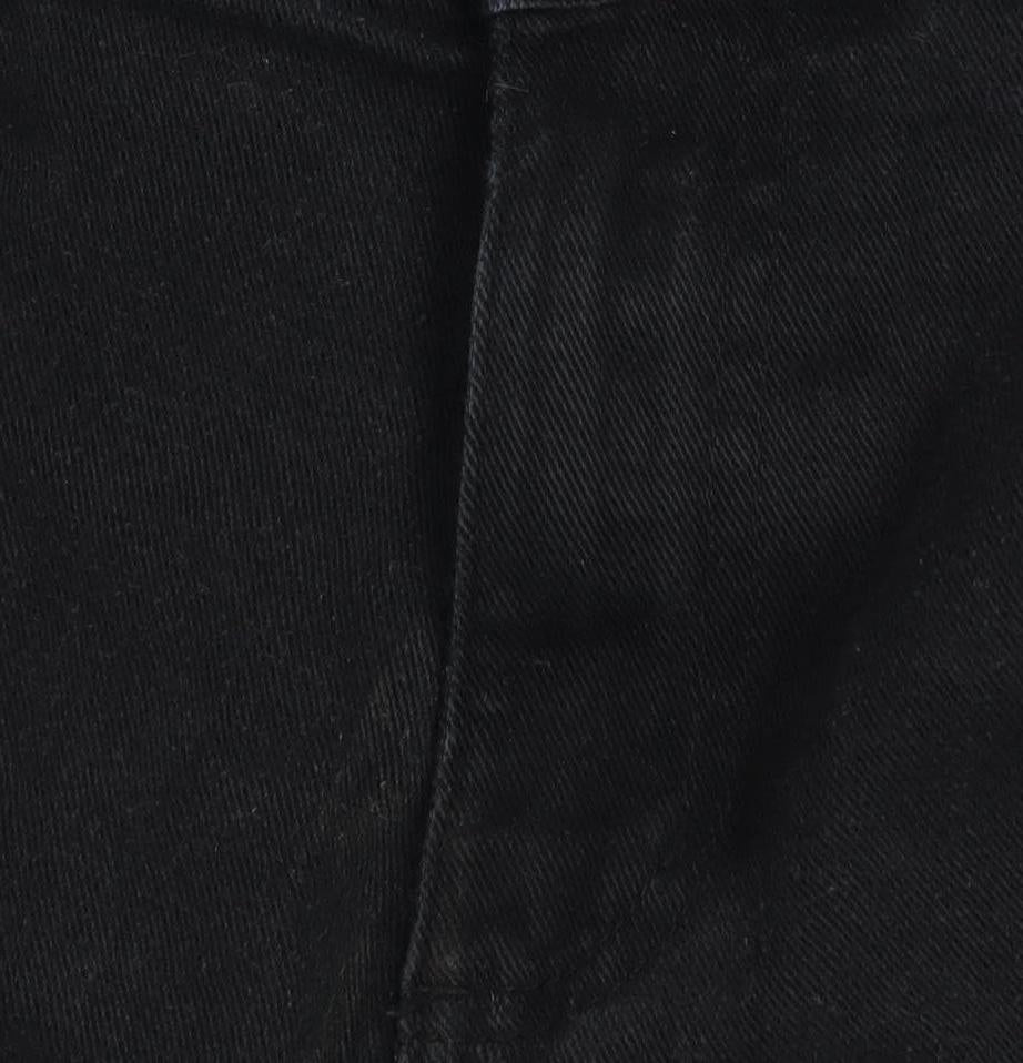 Denim Co. Men's Black Straight Stretch Jeans W32 L30