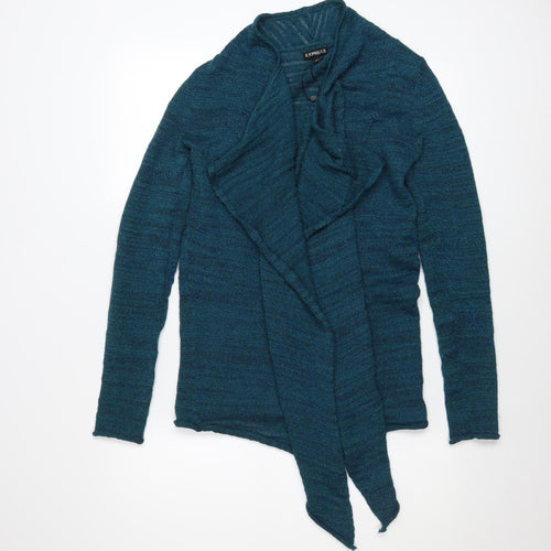 Express Women's Blue Open Front Knit Cardigan Size M