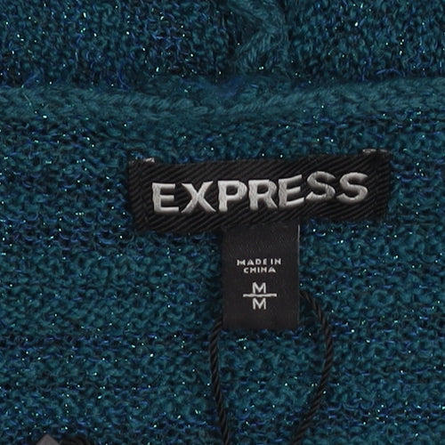 Express Women's Blue Open Front Knit Cardigan Size M