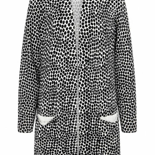 Capsule Women’s Black Polka Dot Longline Cardigan Size 8/10