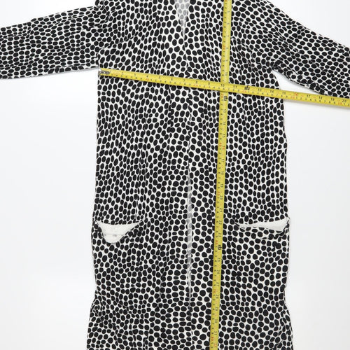 Capsule Women’s Black Polka Dot Longline Cardigan Size 8/10