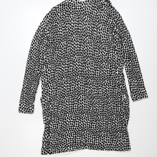 Capsule Women’s Black Polka Dot Longline Cardigan Size 8/10