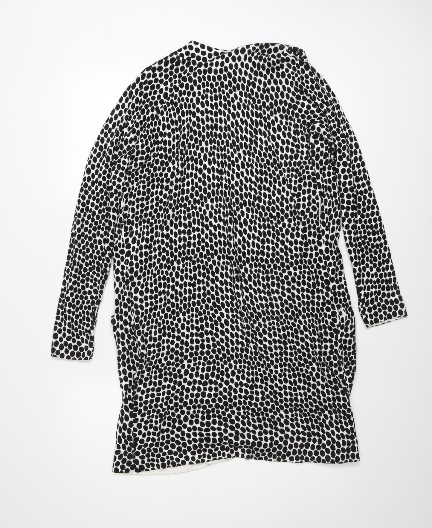 Capsule Women’s Black Polka Dot Longline Cardigan Size 8/10